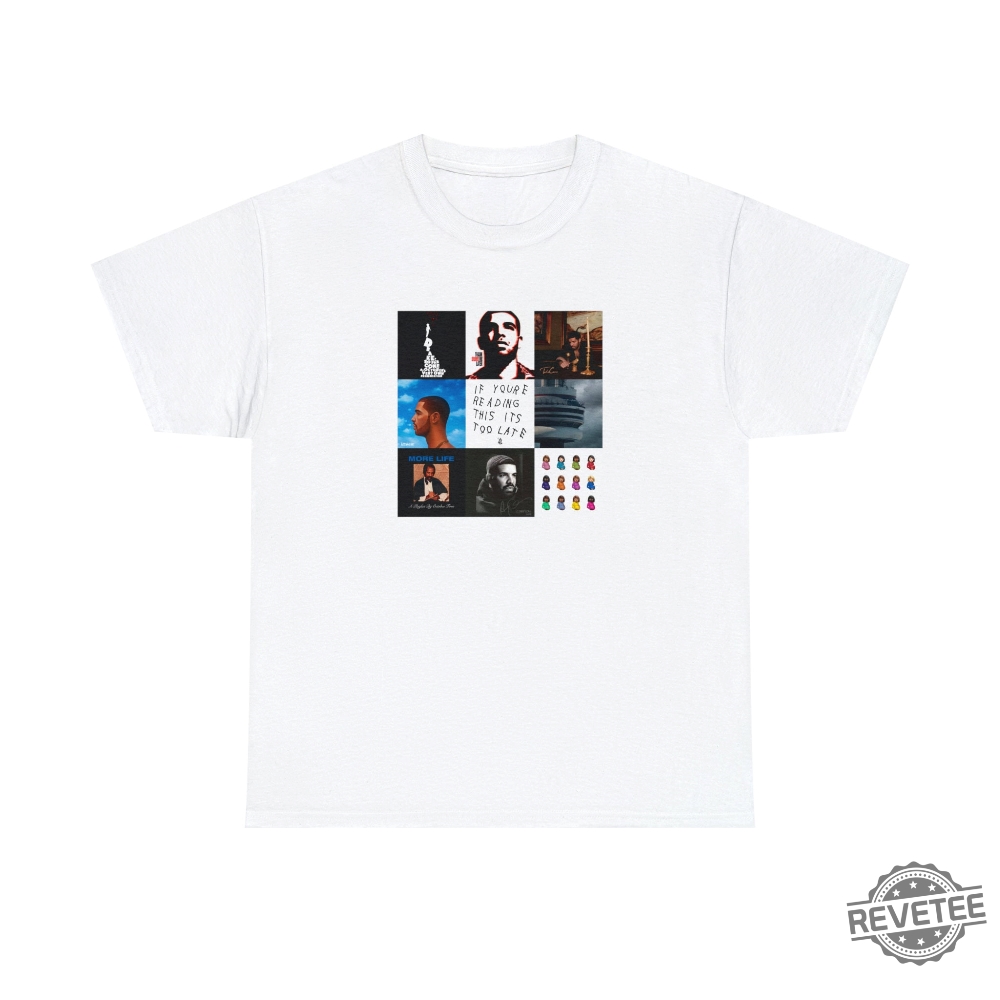 Drake Albums Tshirt Drake Merch Rare Take Care Album Cover Art Rap Tshirt Champagne Papa Toronto 21 Savage Physical Product Tshirt