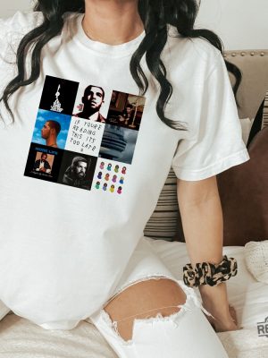 Drake Albums Tshirt Drake Merch Rare Take Care Album Cover Art Rap Tshirt Champagne Papa Toronto 21 Savage Physical Product Tshirt revetee.com 4