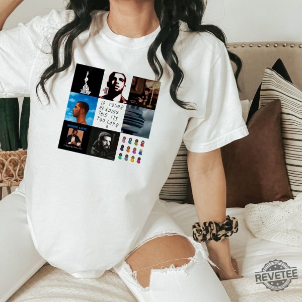 Drake Albums Tshirt Drake Merch Rare Take Care Album Cover Art Rap Tshirt Champagne Papa Toronto 21 Savage Physical Product Tshirt revetee.com 4