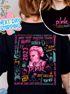 P Nk Summer Carnival 2023 Shirt Pink Singer Tour Concert Apparel Pink Tour 2023 Pink Concert 2023 Pink Summer Carnival 2023 revetee.com 4