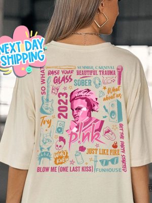 P Nk Summer Carnival 2023 Shirt Pink Singer Tour Concert Apparel Pink Tour 2023 Pink Concert 2023 Pink Summer Carnival 2023 revetee.com 5