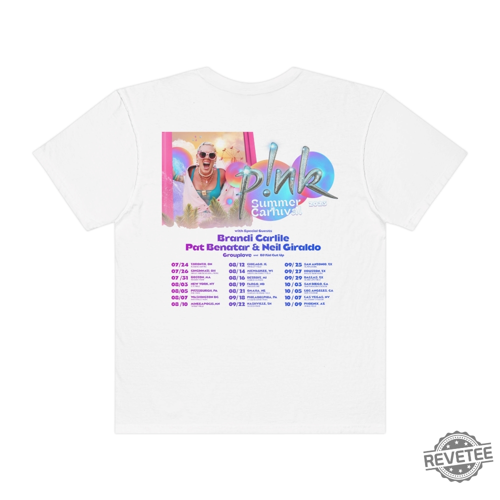 P Nk Summer Carnival 2023 Shirt Pink Summer Carnival Shirt P Nk T Shirt P Nk Tshirt Pink Singer T Shirt Pink Concert T Shirts