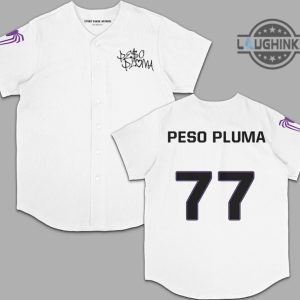 personalized peso pluma shirt custom name and number peso pluma baseball jersey shirt peso pluma jersey shirt new laughinks.com 1