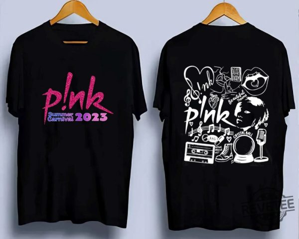 Pink Tour Shirt Pink Concert Shirt Pink T Shirt Pink Polo Shirt Pink Shirt Dress Singer Pink Shirt revetee.com 1