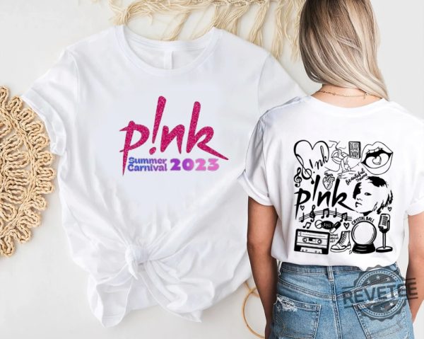 Pink Tour Shirt Pink Concert Shirt Pink T Shirt Pink Polo Shirt Pink Shirt Dress Singer Pink Shirt revetee.com 2