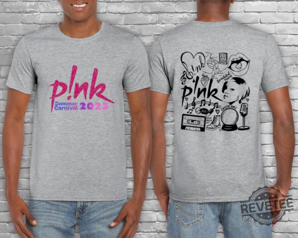 Pink Tour Shirt Pink Concert Shirt Pink T Shirt Pink Polo Shirt Pink Shirt Dress Singer Pink Shirt revetee.com 4