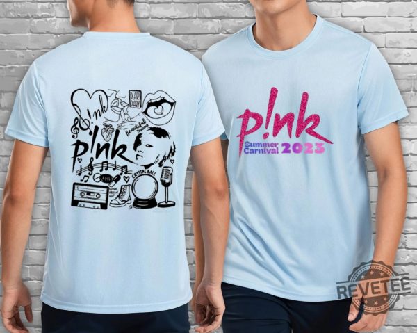 Pink Tour Shirt Pink Concert Shirt Pink T Shirt Pink Polo Shirt Pink Shirt Dress Singer Pink Shirt revetee.com 8