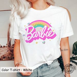 Barbie Rainbow Birthday Tshirt Birthday Women Tshirt Party Girls Shirt Come On Lets Go Party Shirt Bachelorette Party Shirt revetee.com 2