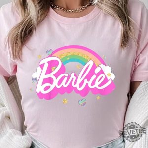 Barbie Rainbow Birthday Tshirt Birthday Women Tshirt Party Girls Shirt Come On Lets Go Party Shirt Bachelorette Party Shirt revetee.com 3