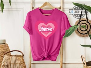 pink barbie shirt womens girls barbie shirt barbie tee shirt womens barbie shirts for adults kids margot robbie barbie outfits laughinks.com 1