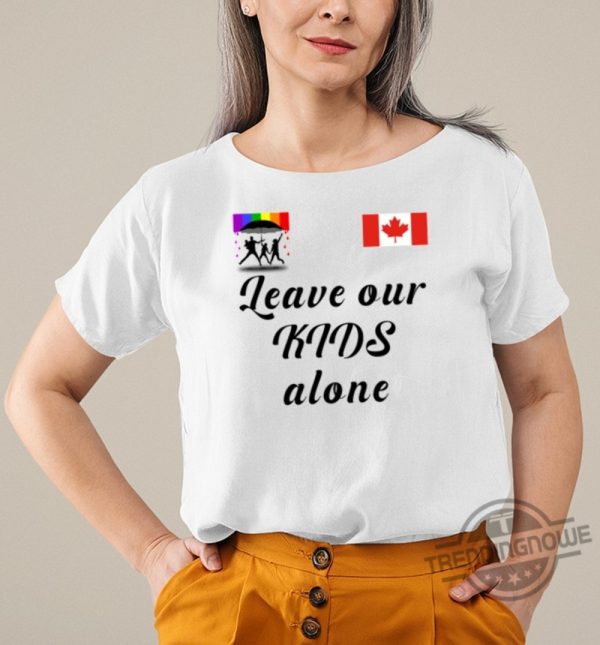 Poilievre T Shirt Leave Our Kids Alone White Shirt Pierre Poilievre Shirt Child Protection Shirt trendingnowe.com 3