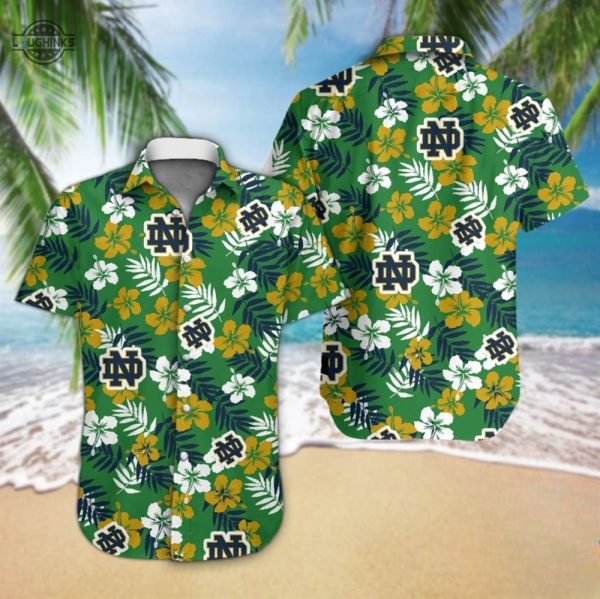 fighting irish notre dame hawaiian shirt football notre dame shirt notre dame softball shirt laughinks.com 1