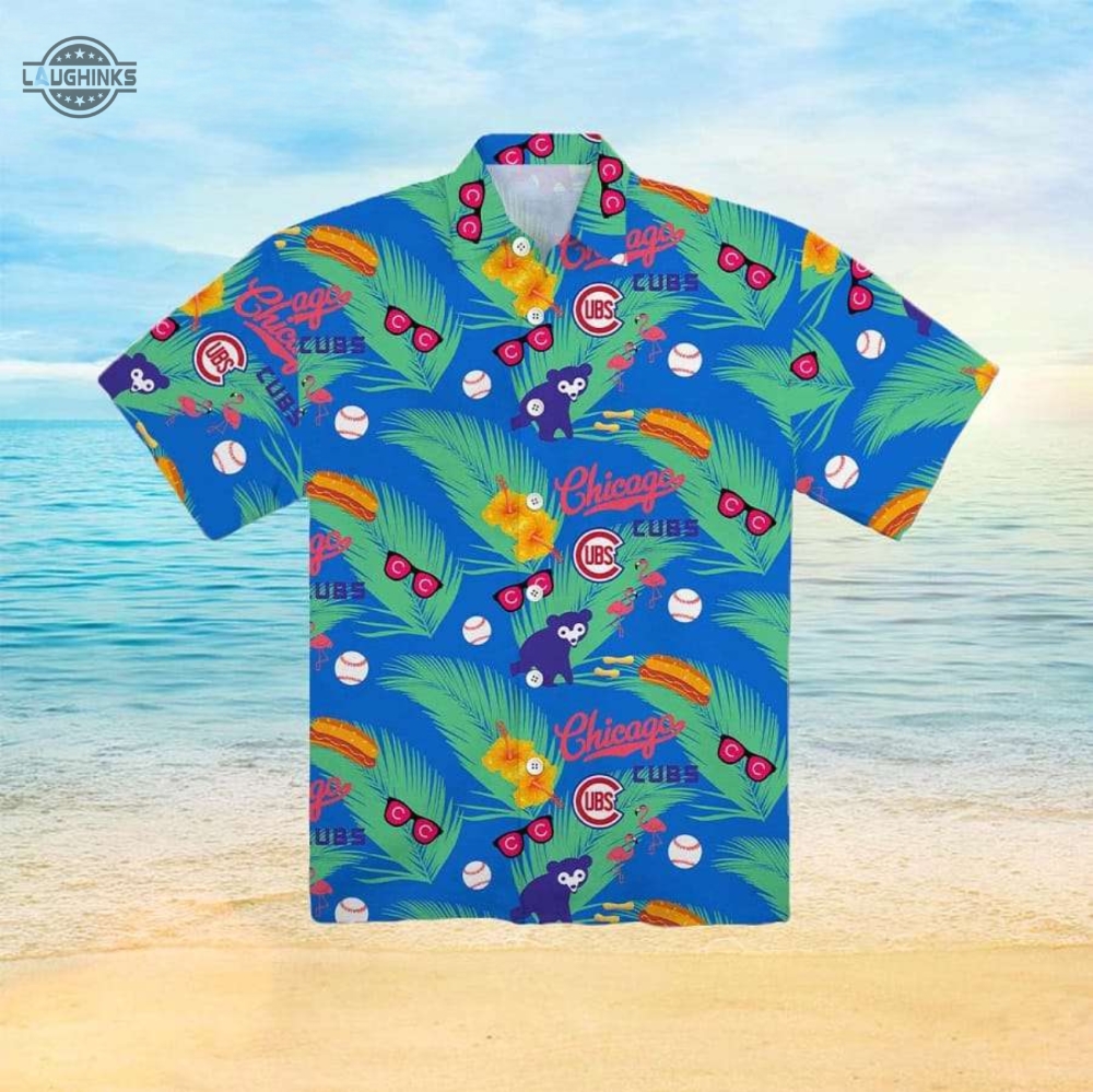 Chicago Cubs Hawaiian Shirt And Hawaiian Shorts Inspired By Chicago Cubs Hawaiian Shirt Giveaway 2023 Chicago Cubs Shirt Mlb Hawaiian Shirts