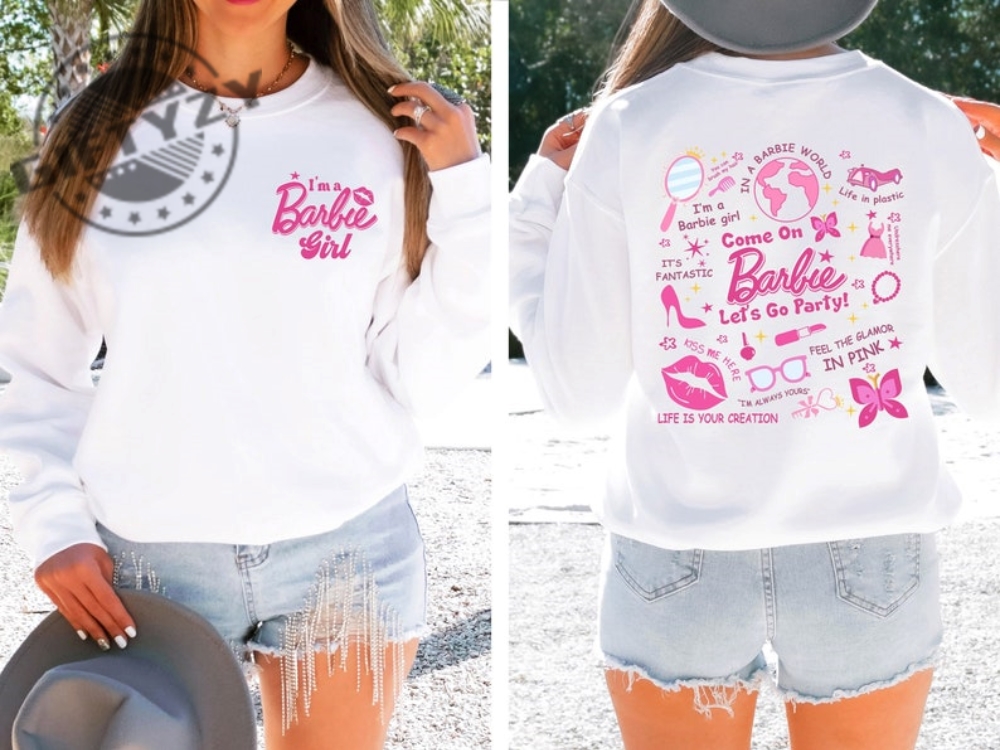 Barbie The Movie Logo Long Sleeve Shirt M