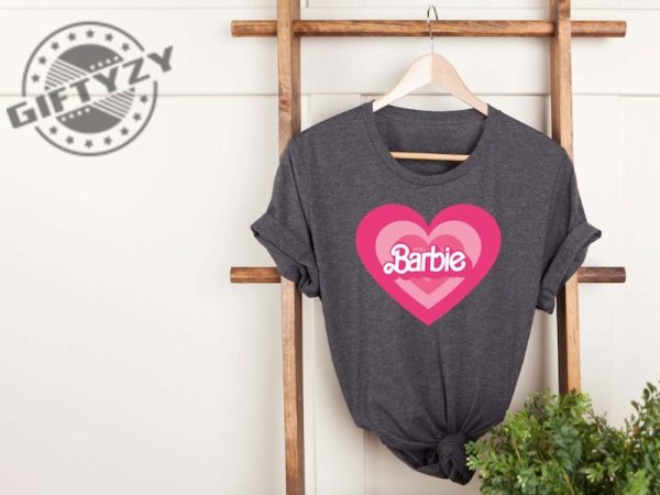 Barbie Heimer Heart Barbie Movie 2023 Vintage Oppenheimer Barbenheimer Shirt giftyzy.com 3