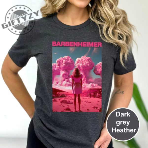 Barbenheimer Shirt Barbie Heimer Trending Movie 2023 Meme Funny Tee Hoodie Sweatshirt giftyzy.com 2