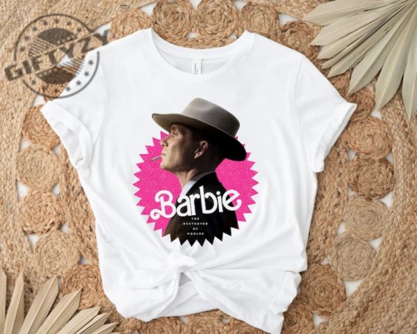 Barbenheimer Shirt Oppenheimer Barbie Movie 2023 Funny Meme Trending Tee Hoodie Sweatshirt Mug giftyzy.com 2
