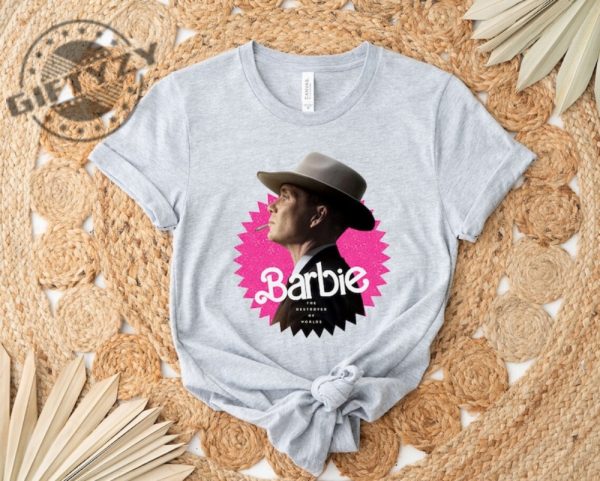 Barbenheimer Shirt Oppenheimer Barbie Movie 2023 Funny Meme Trending Tee Hoodie Sweatshirt Mug giftyzy.com 3