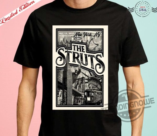 The Struts Tour 2023 Shirt The Rooftop At Pier New York Poster Shirt NY July Tour 2023 Poster trendingnowe.com 2