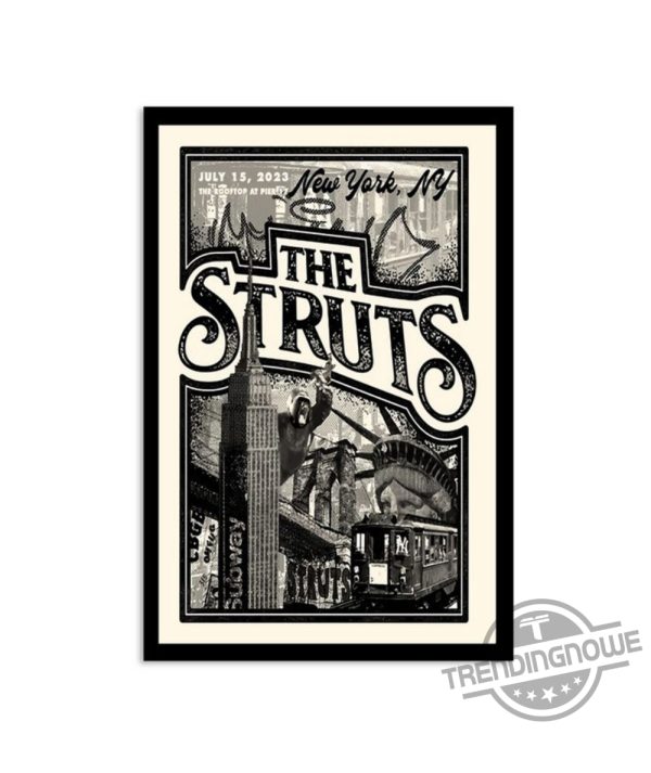 The Struts Tour 2023 Poster The Rooftop At Pier New York Poster NY July Tour 2023 Poster trendingnowe.com 1