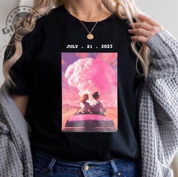 Oppenheimer Barbenheimer Shirt The Ultimate Double Feature Nolan Barbie Movie 2023 Trending Shirt giftyzy.com 3