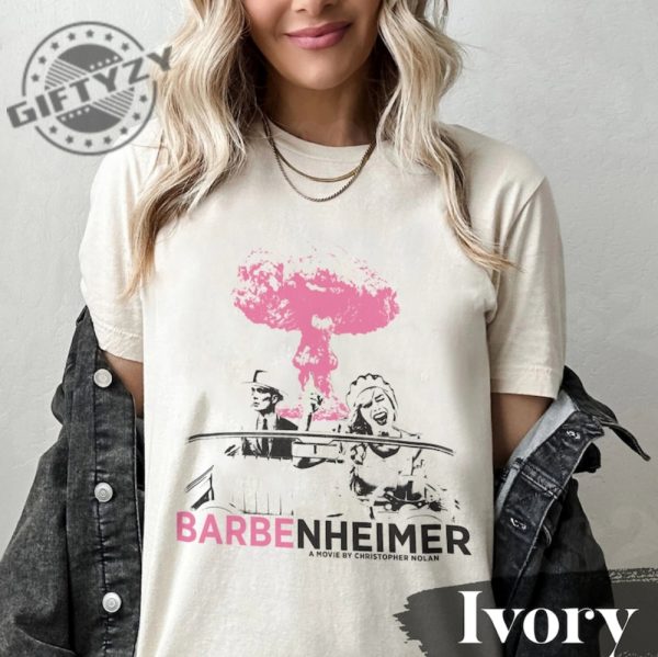 Comfort Colors Barbenheimer Shirt Comeon Baby Lets Go Party Oppenheimer Funny Barbie Movie Shirt giftyzy.com 2