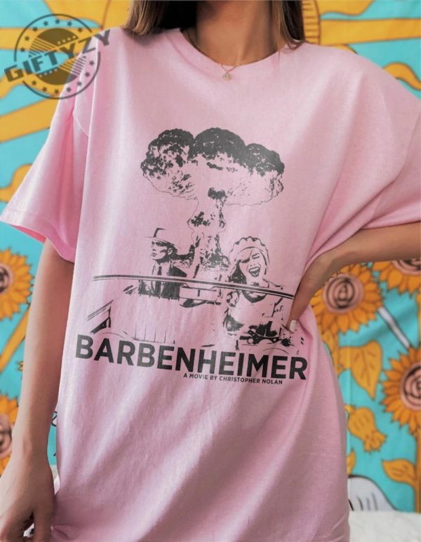 Comfort Colors Barbenheimer Shirt Comeon Baby Lets Go Party Oppenheimer Funny Barbie Movie Shirt giftyzy.com 3