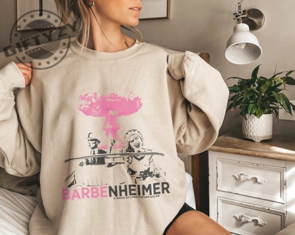 Comfort Colors Barbenheimer Shirt Comeon Baby Lets Go Party Oppenheimer Funny Barbie Movie Shirt giftyzy.com 4