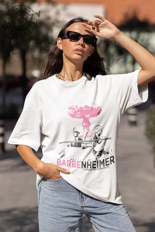 Comfort Colors Barbenheimer Shirt Comeon Baby Lets Go Party Oppenheimer Funny Barbie Movie Shirt giftyzy.com 5