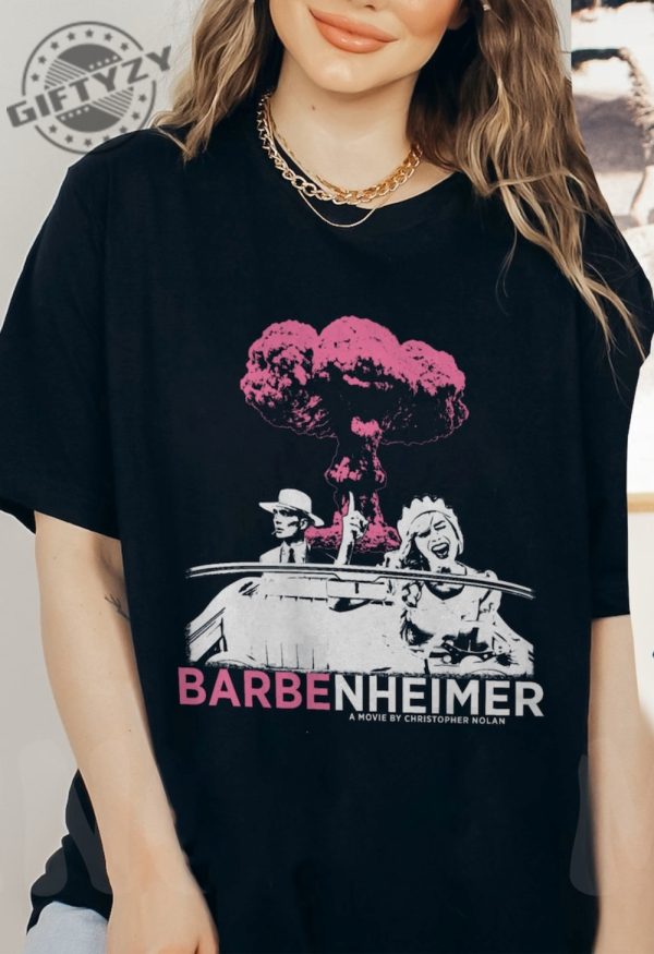 Comfort Colors Barbenheimer Shirt Comeon Baby Lets Go Party Oppenheimer Funny Barbie Movie Shirt giftyzy.com 6