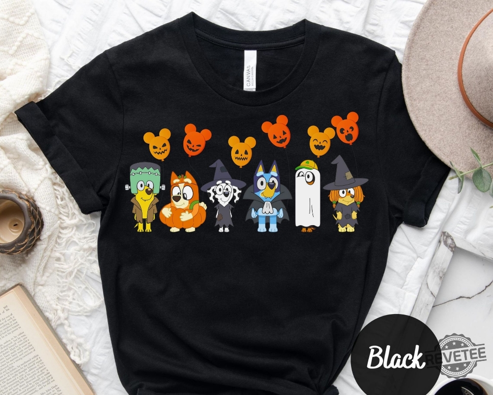 Bluey Hocus Pocus Halloween Shirt Bluey Cosplay Halloween Shirt Bluey  Characters Shirt Bluey Christmas Shirt Bluey Dad T Shirt Bluey Shirt For  Adults Unique - Revetee