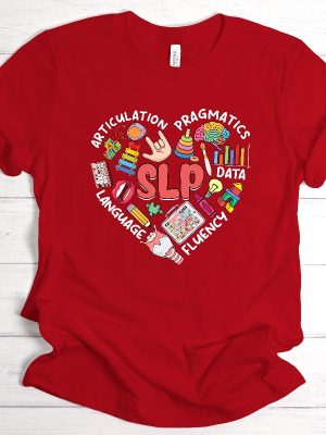 Speech Language Pathologist Shirt Asl Christmas Shirt Sign Language Tee Shirts T Shirt Sign Language Speech Pathology Tshirts Speech Language Pathologist T Shirts revetee.com 5