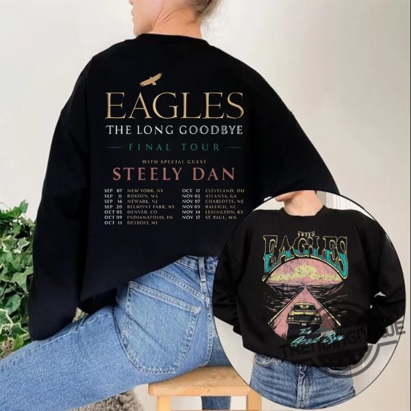 Eagles Band Tour 2023 Shirt Eagles Band Shirt Eagles The Long Goodbye Shirt Hotel California Shirt For Men Women Kids trendingnowe.com 3
