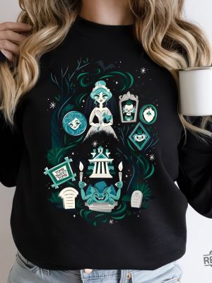 Haunted Mansion Disneyland Shirt Disneyland Paris Halloween Shirt Disney World Halloween Hoodie The Haunted Mansion 2023 Sweatshirt Haunted Mansion 2003 Shirt revetee.com 3