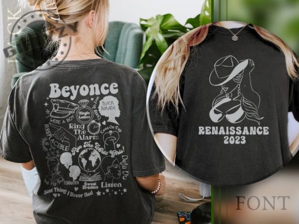 Beyonce Renaissance Tour 2023 2 Sides Retro Style Vintage Tshirt Hoodie Sweatshirt Shirt giftyzy.com 1