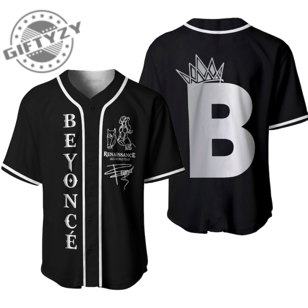 Queen B Beyonce Renaissance Tour 2023 Album Song Music Jersey Shirt