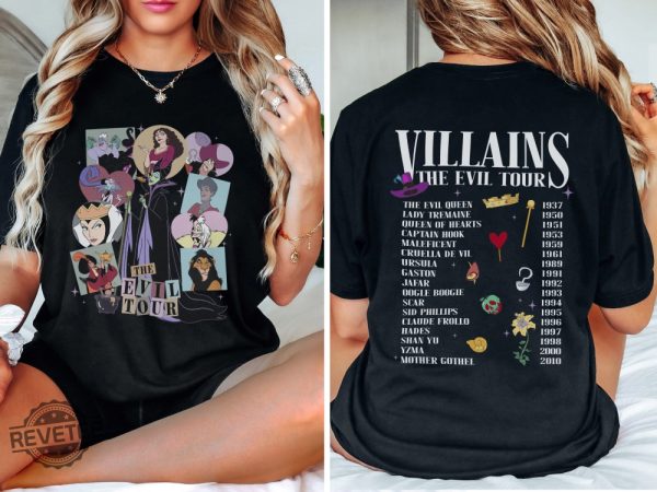 Vintage Disney Shirt Disney T Shirts Family Disney Villains Shirt Disney Squad Shirts Vintage Disneyland Shirt Vintage Minnie Mouse Shirt Disney Villains Characters revetee.com 1