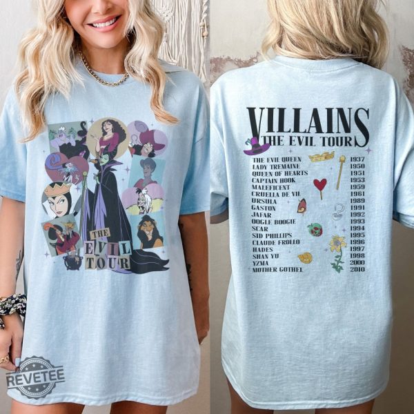 Vintage Disney Shirt Disney T Shirts Family Disney Villains Shirt Disney Squad Shirts Vintage Disneyland Shirt Vintage Minnie Mouse Shirt Disney Villains Characters revetee.com 2