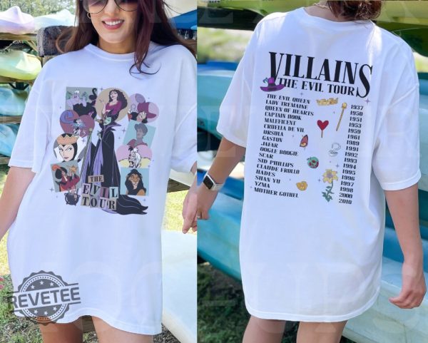 Vintage Disney Shirt Disney T Shirts Family Disney Villains Shirt Disney Squad Shirts Vintage Disneyland Shirt Vintage Minnie Mouse Shirt Disney Villains Characters revetee.com 4