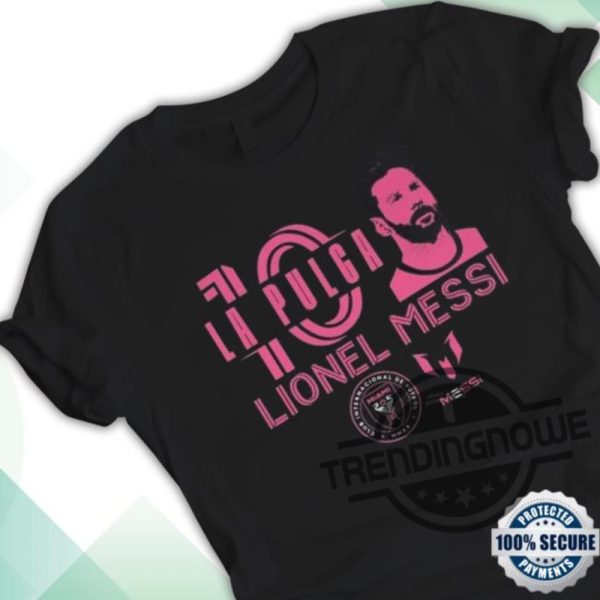 Messi La Pulga Shirt La Pulga Lionel MessI 2023 Shirt Inter Miami Messi Shirt M10 Lionel Messi Black Shirt For Men Women Kids trendingnowe.com 1