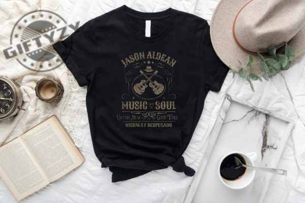 Jason Aldean Highway Desperado Tour Country Music Western Graphic Tee Shirt Hoodie Sweatshirt Mug giftyzy.com 1