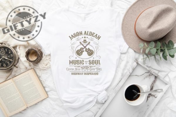Jason Aldean Highway Desperado Tour Country Music Western Graphic Tee Shirt Hoodie Sweatshirt Mug giftyzy.com 2
