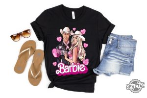 Barbenheimer Outfit Ideas Barbenheimer T Shirts Barbenheimer Shirts Barbie And Ken Costume Barbie Shirt Women Barbinhimer Barbenheimer Outfit Barbieheimer Shirt revetee.com 1