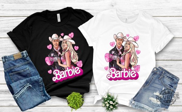 Barbenheimer Outfit Ideas Barbenheimer T Shirts Barbenheimer Shirts Barbie And Ken Costume Barbie Shirt Women Barbinhimer Barbenheimer Outfit Barbieheimer Shirt revetee.com 4