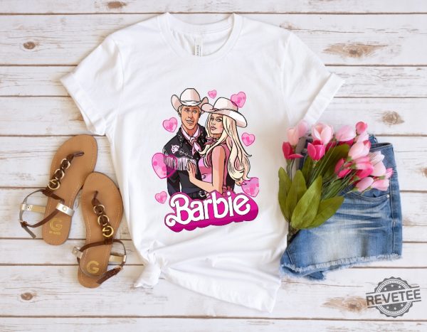 Barbenheimer Outfit Ideas Barbenheimer T Shirts Barbenheimer Shirts Barbie And Ken Costume Barbie Shirt Women Barbinhimer Barbenheimer Outfit Barbieheimer Shirt revetee.com 5