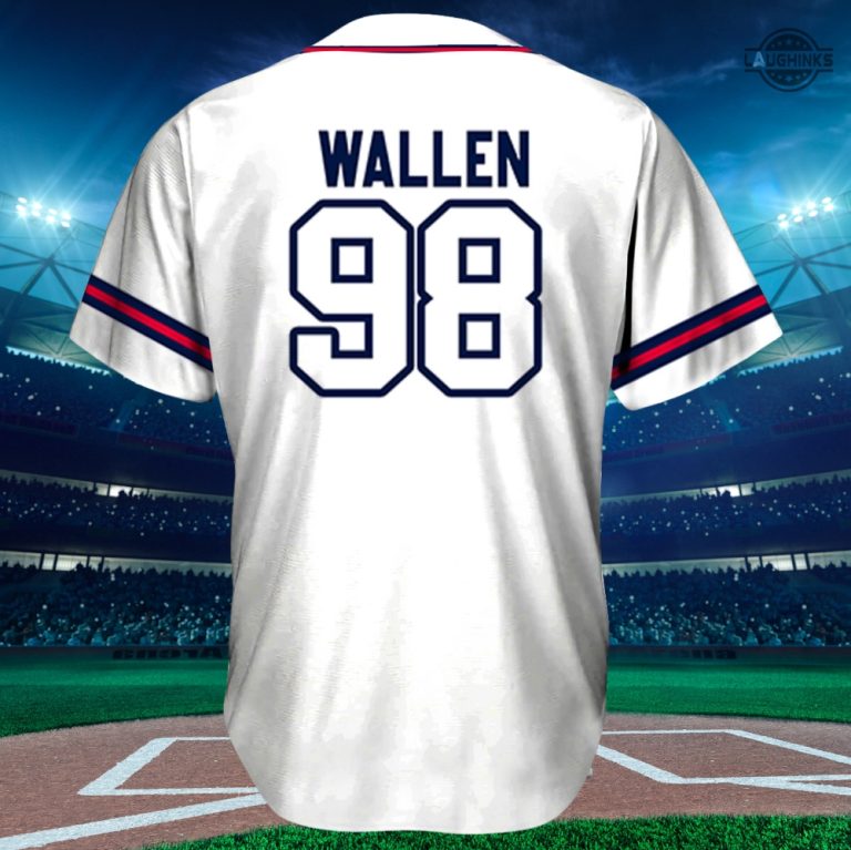 Morgan Wallen 98 Braves Jersey Morgan Wallen Baseball Jersey Morgan ...