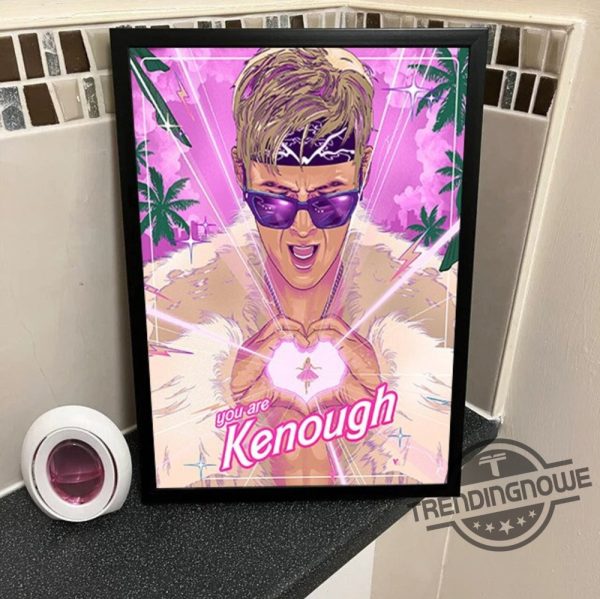 New I Am Kenough Poster I Am Kenough Hoodie Barbie Movie Merch Shirt Ryan Gosling Poster Barbenheimer Poster Ken Shirt Barbie Poster trendingnowe.com 1