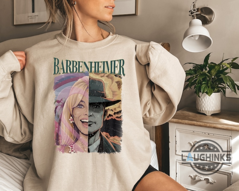 Barbheimer Shirt Vintage Barbenheimer T Shirt Uk Bernheimer T Shirt India I Survived Barbenheimer Shirt Barbie Oppenheimer Shirt Sweatshirt Hoodie For Adults Mens Womens Kids