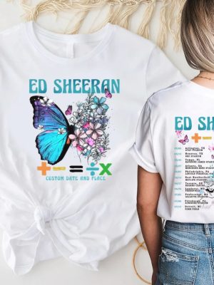 Ed Sheeran Mathematics Tour Tshirt Ed Sheeran Merch Mathematics Tour Ed Sheeran Merch Ed Sheeran Tour Merch 2023 Ed Sheeran Detroit Shirt revetee.com 2