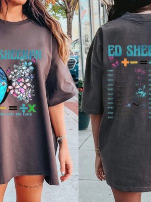 Ed Sheeran Mathematics Tour Tshirt Ed Sheeran Merch Mathematics Tour Ed Sheeran Merch Ed Sheeran Tour Merch 2023 Ed Sheeran Detroit Shirt revetee.com 3